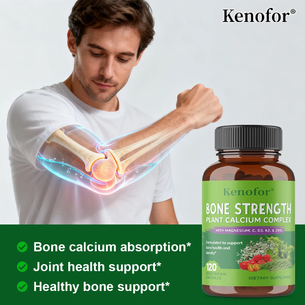 Calcium and Magnesium Supplements - for Bone Health, Nerve and Muscle Regulation, Improved Sleep, and Blood Pressure Regulation - Sun Studio