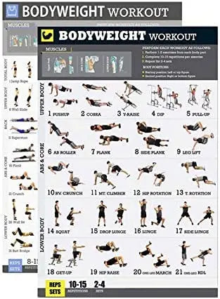 Gym Posters for Home Gym Decor Workout Poster Fitness Training Murals Exercise Equipment Barbells Strength Training Yoga Poster - Sun Studio