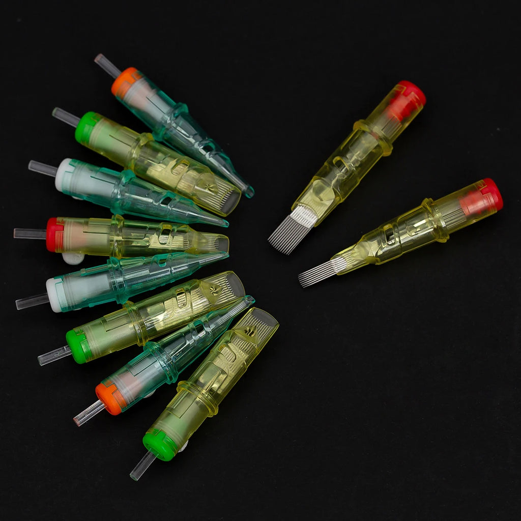 20pcs EZ Cartridge Tattoo Needles Permanent Makeup Tattoo Cartridge Needle  Eyebrow Eyeliner for Rotary Tattoo Pen - Sun Studio