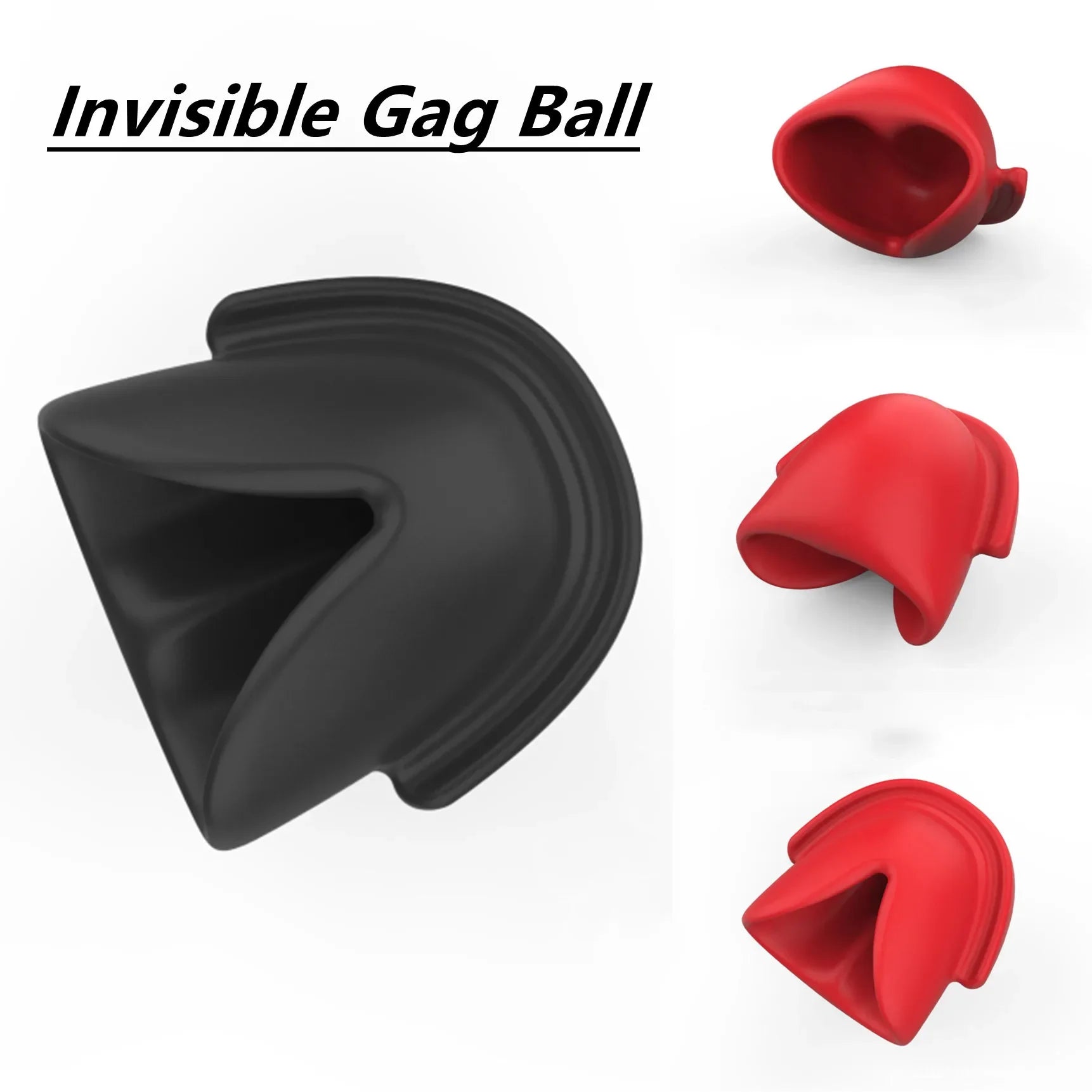 Silicone Gag Ball New Invisible Fixed Tongue Gag Ball Sm Bondage Erotic Games Props for Couples Adult Toys Erotic Products 18+ - Sun Studio
