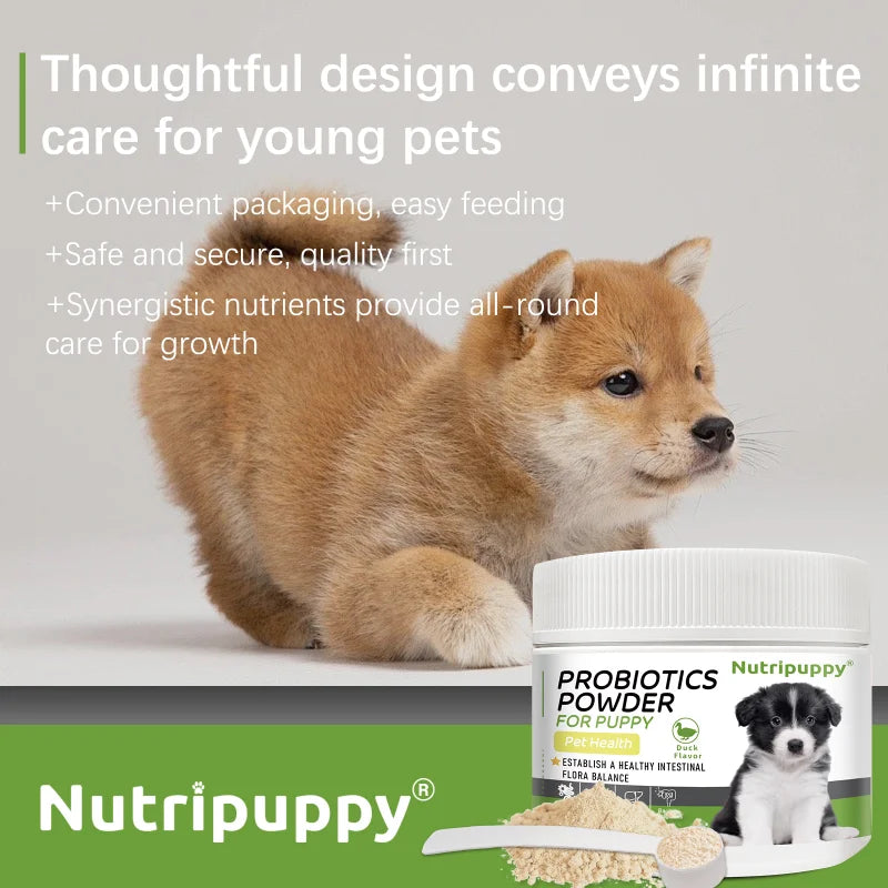 Dog Probiotic Powder Supplement - Supports Digestive Health&Relieves Diarrhea,Boosts Immune System for Puppy Adult Senior Dogs - Sun Studio