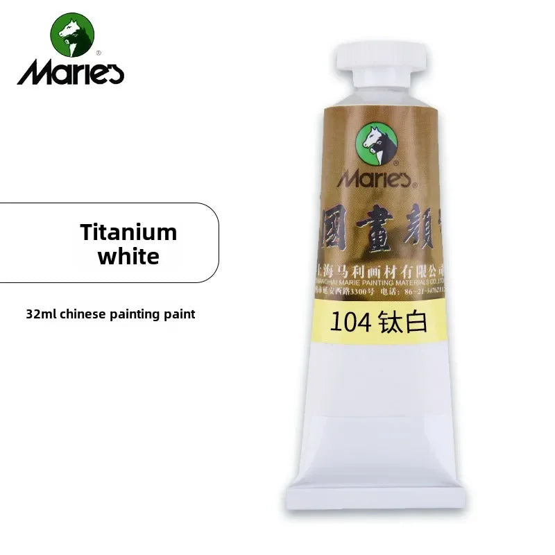 Maries Chinese Painting Single 32ml Large Meticulous Painting Large Capacity Ink Painting Garcinia Cambogia Golden Flower Green - Sun Studio