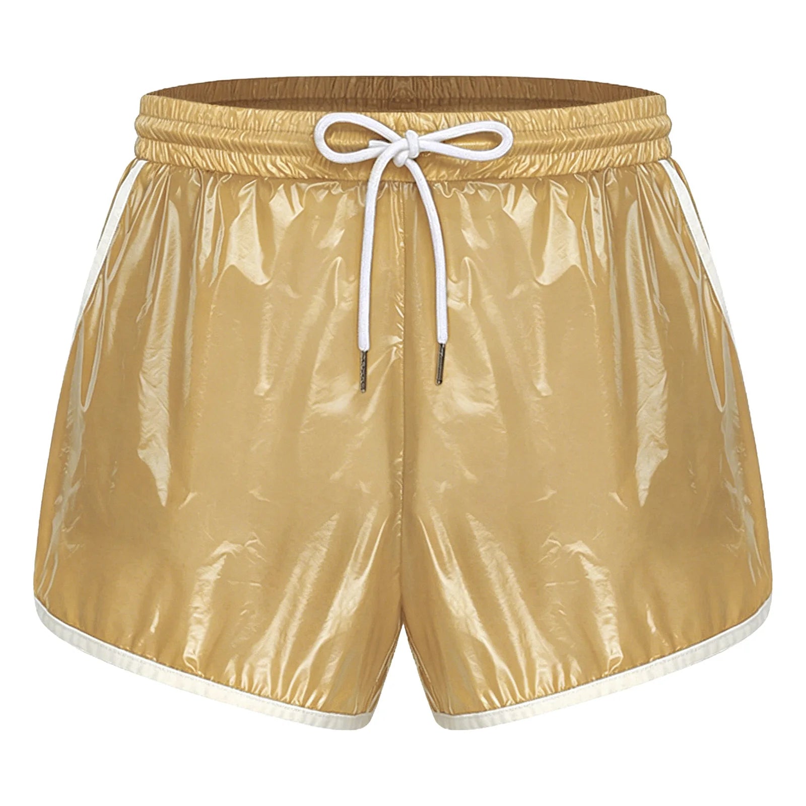 Mens Swimsuit Drawstring Seams Swim Shorts with Pockets Waterpoof Swimming Trunks Shorts Elastic Waistband Swimming Bathing Suit - Sun Studio