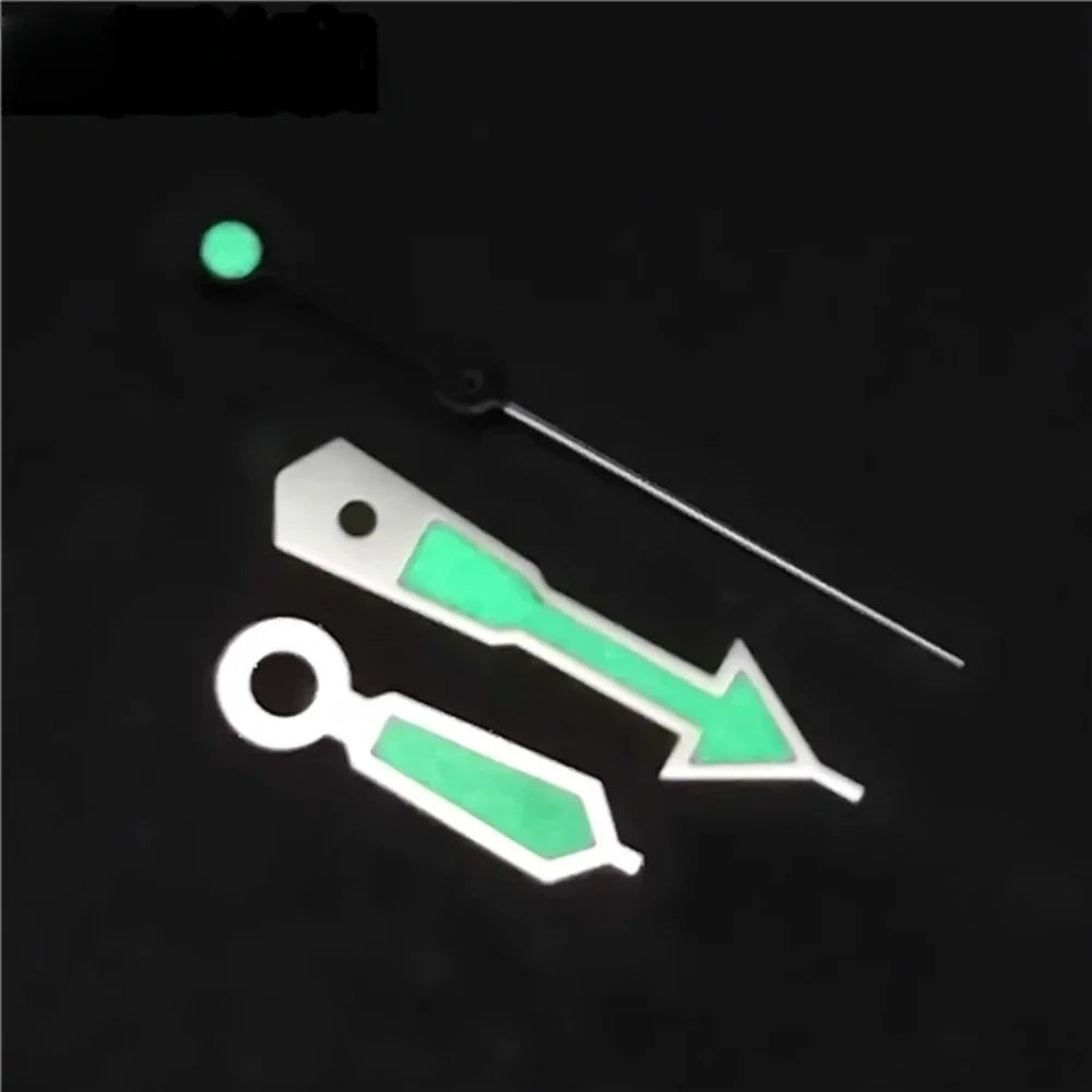 Green Luminous Watch Needle Abalone Watch Hands for NH35A Movement Men's Watches Accessories Replacement Parts - Sun Studio