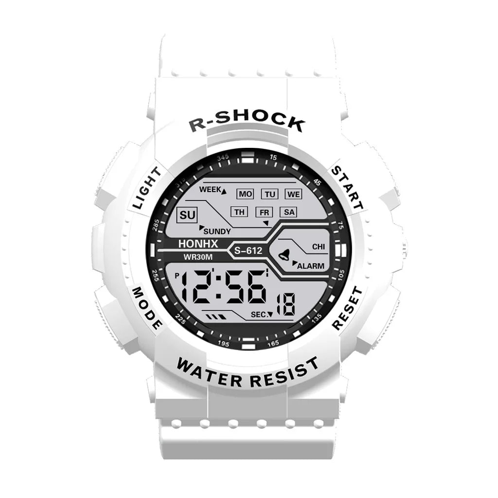 Sports Digital Electronic Watch 55mm Large Dial Sport Watch Outdoor Multifunction Watches Clock for Men Teen Student - Sun Studio