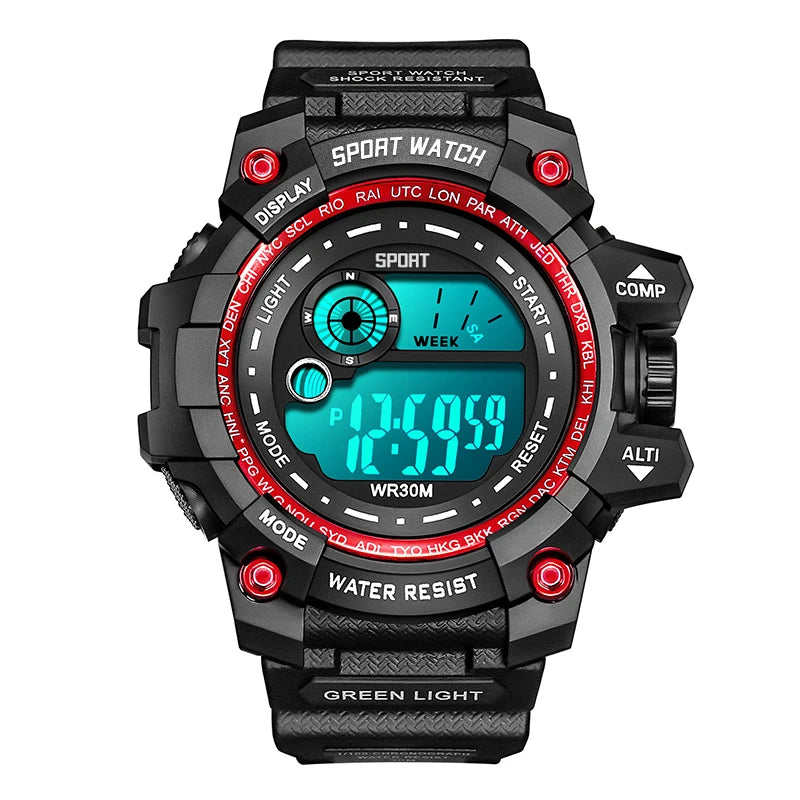 New Men LED Digital Watches Luminous Fashion Sport Waterproof Watches For Man Date Army Military Clock Relogio Masculino - Sun Studio