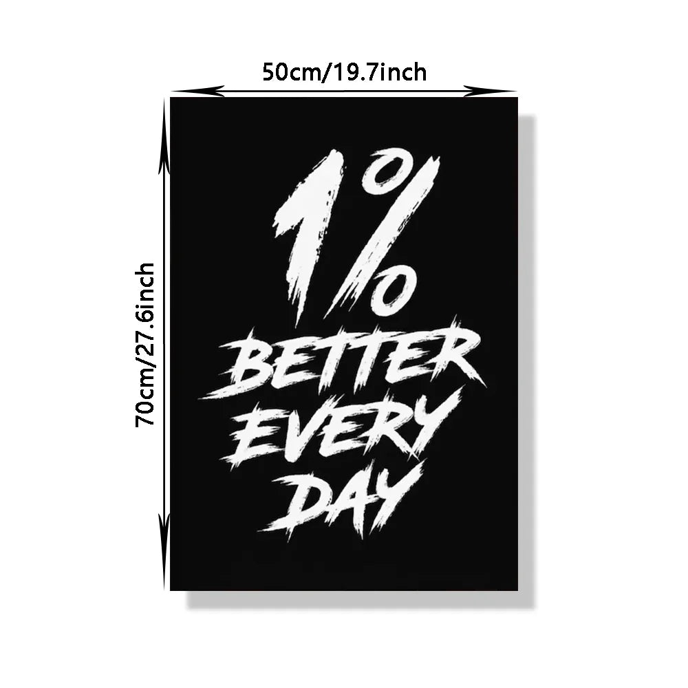 Gym Wall Art Poster Gym Inspirational Poster Home Gym Wall Decoration Gym Slogan Canvas Printing Decorative Painting Frameless - Sun Studio