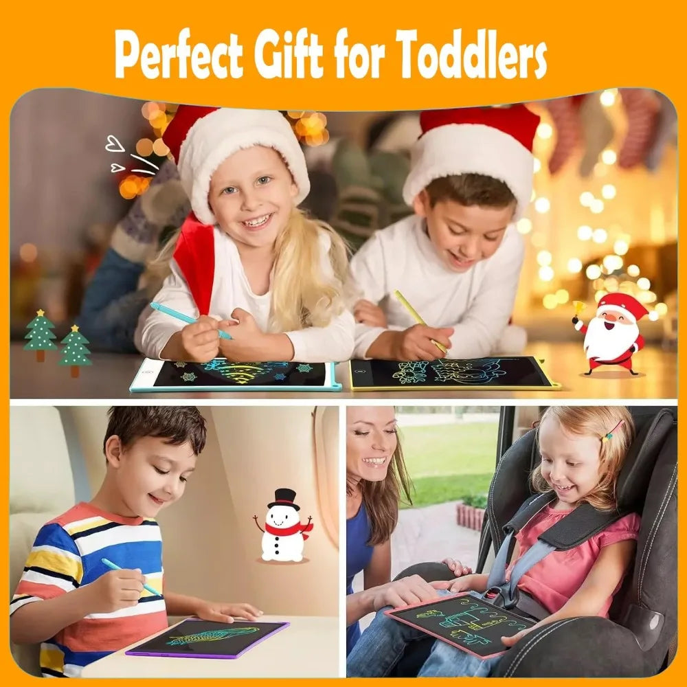 16/12/10/8.5/8.2/6.5/4.5inch LCD graphic tablet,color drawing tablet,3 4 5 6 7 8years kids birthday gifts/Christmas/travel toys - Sun Studio