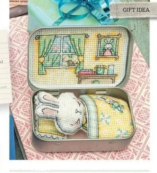 Rabbit Doll Embroidery DIY 14CT Unprinted Arts Cross stitch kits Set Cross-Stitching Home Decor - Sun Studio