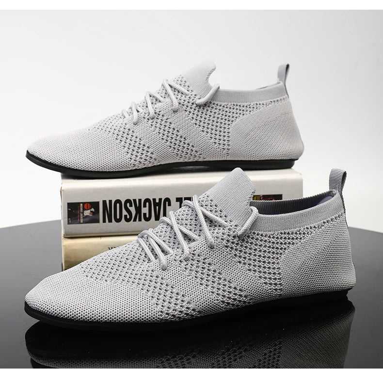 YRZL Mesh Loafers Men Driving Moccasins High Quality Flats Walking Shoes Breathable Non Slip Casual Loafers Summer Mens Shoes - Sun Studio