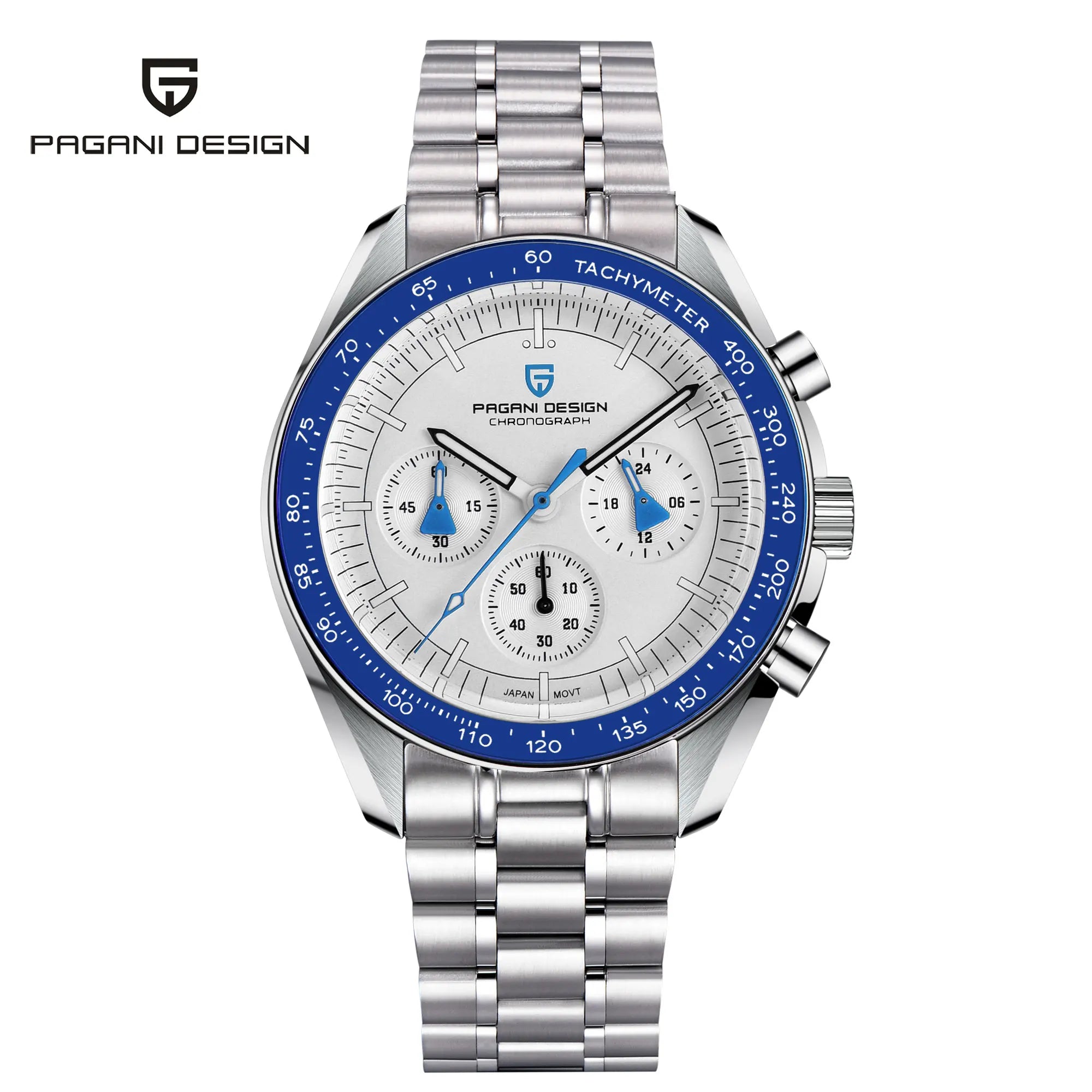 PAGANI DESIGN 2025 New Moon Men's Watches Luxury Quartz Watch For Men AR Sapphire Glass 100M Waterproof Wristwatch Chronograph - Sun Studio