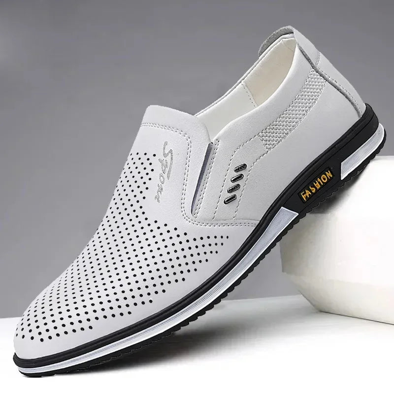 Brand Leather Shoes for Men Designer Loafers High Quality Adult Moccasins Men Driving Shoes Male Footwear Men's Formal Shoes - Sun Studio