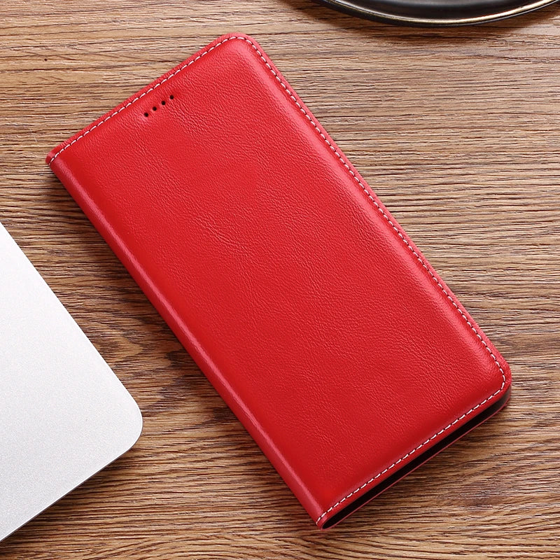 Magnetic Genuine Leather Skin Flip Wallet Book Phone Case Cover On For Infinix Hot Note 30 40 50 50i 60 Pro Plus 4G 5G Note60
