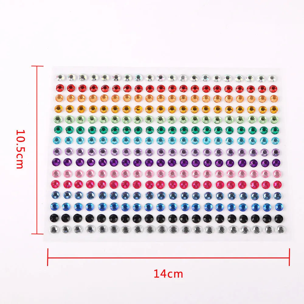 Face Decorations Rhinestone Stickers for Music Festival Halloween Party Mobile Crystal Sticker Women Girls DIY Diamond Stickers - Sun Studio
