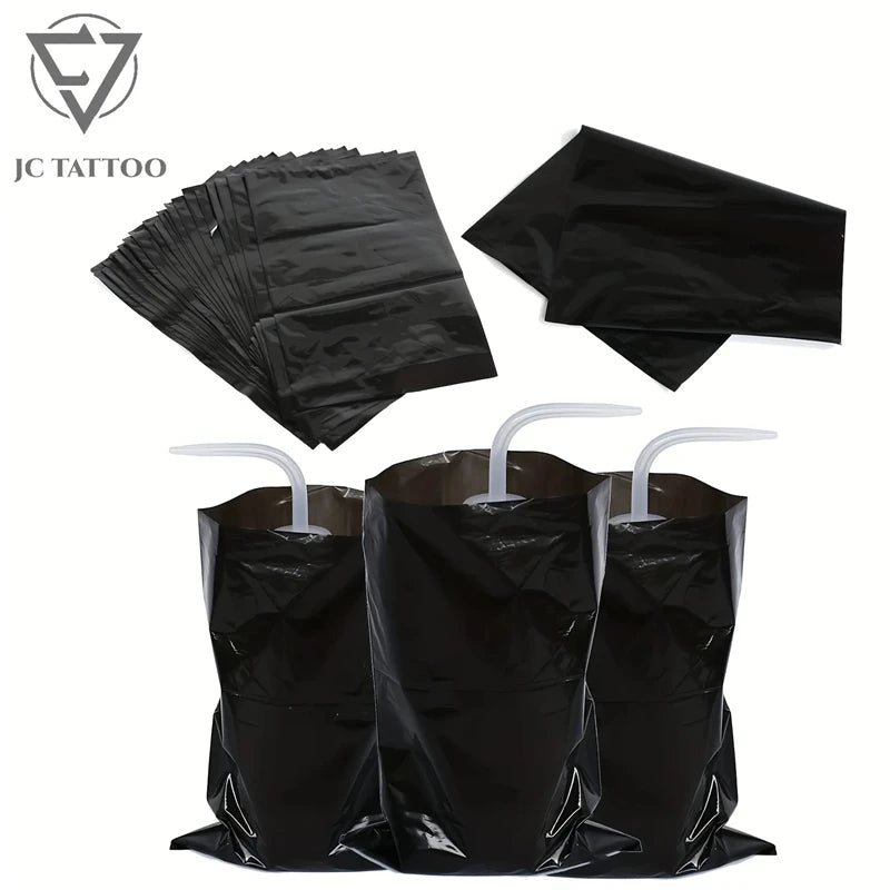 Tattoo Black Wash Bottle Bags Bottle Wash Covers Clean Bags Squeeze Bottle Sleeves for Tattoo Plastic Bag for Protect Bottle - Sun Studio