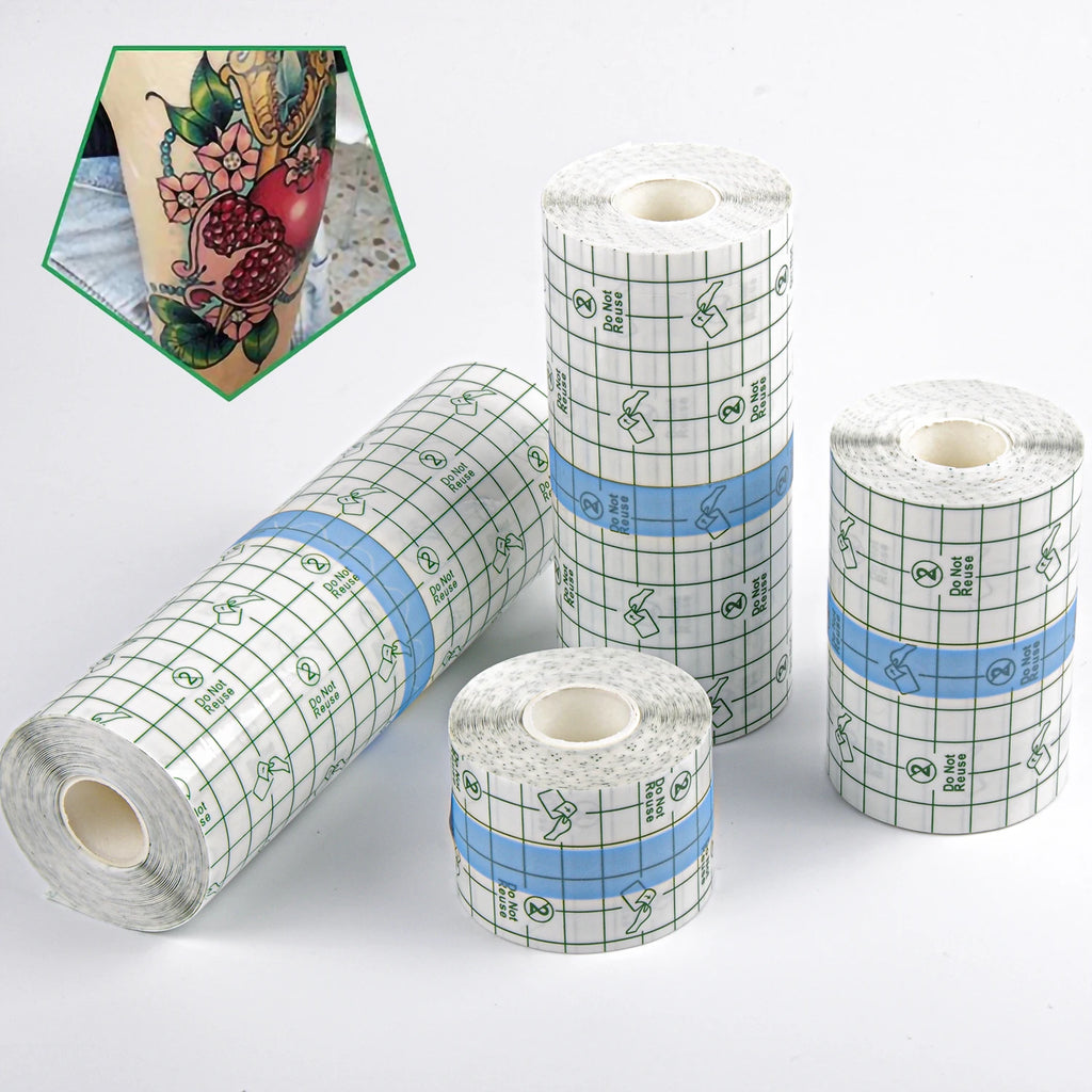 10M Waterproof Protective Tattoo Healing Film For Aftercare Bandage Transparent Skin Repair Wrap Roll - Sun Studio