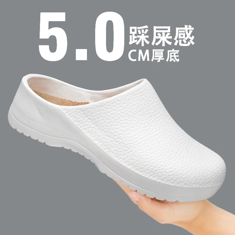 Men Slippers Couples Garden Clog Women Water Proof Chef Shoe Comfortable Sandal Slippers For Pet Workers Outdoor Fishing Shoes - Sun Studio