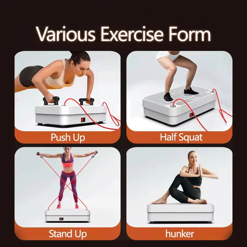 Fitness Body Vibration Plate Abs Material Workout Fitness Fat Vibrator Platform - Sun Studio