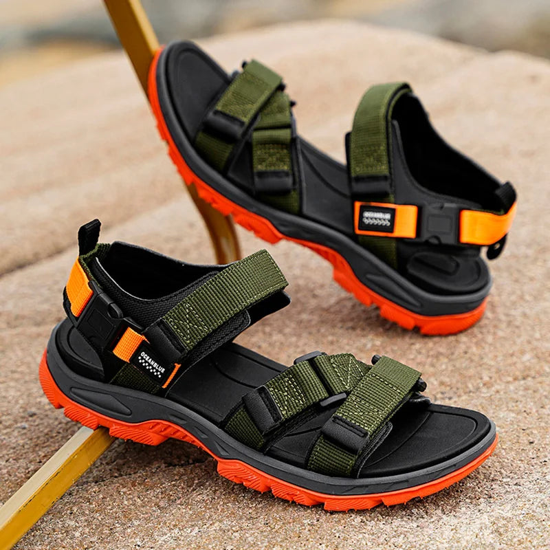 Summer Men Sandals Fashion Leisure Beach Holiday Sandals for Mens Lightweight Shoes New Outdoor Comfortable Casual Sandals - Sun Studio