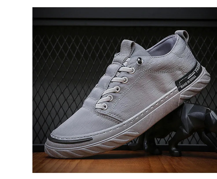 2024 Spring New Breathable Ice Silk Old Beijing Cloth Shoes Versatile Shoes Fashion Trend Men's Casual Canvas Board Shoes - Sun Studio