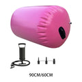 Inflatable PVC Gymnastics Back Handspring Air Roller with Air Pump for Back Handspring Training Home Yoga Equipment - Sun Studio
