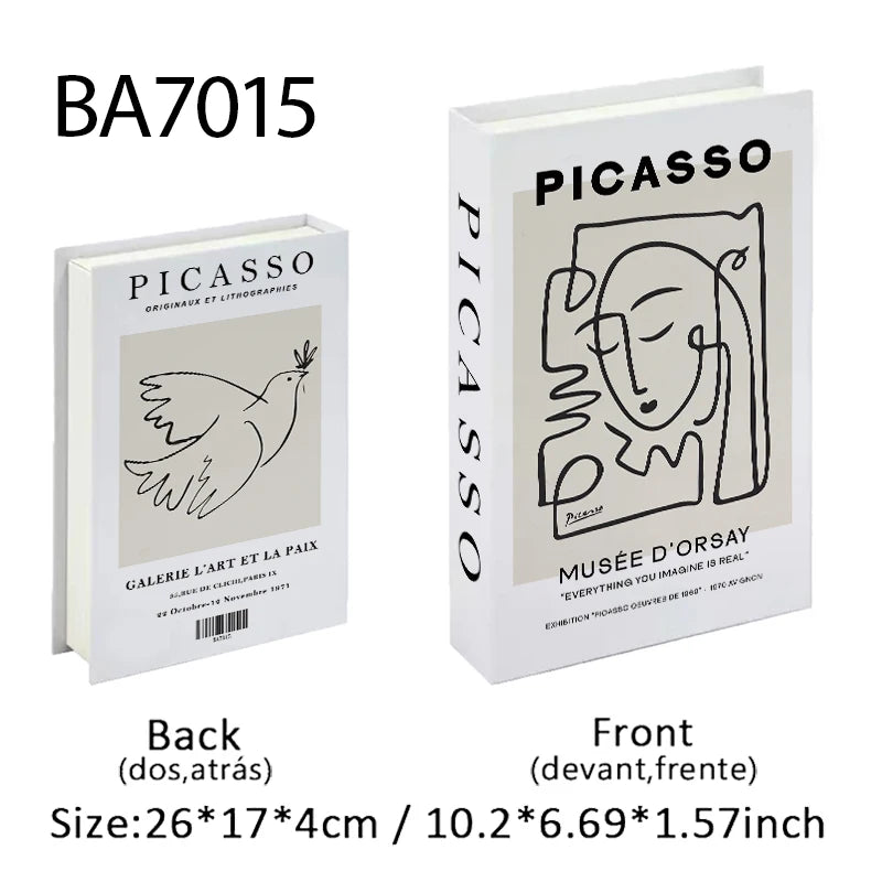 Matisse Fake Books For Decoration Storage Box Abstract Coffee Table Books Luxury Bedroom Decorative Book Bauhaus Boho Home Decor