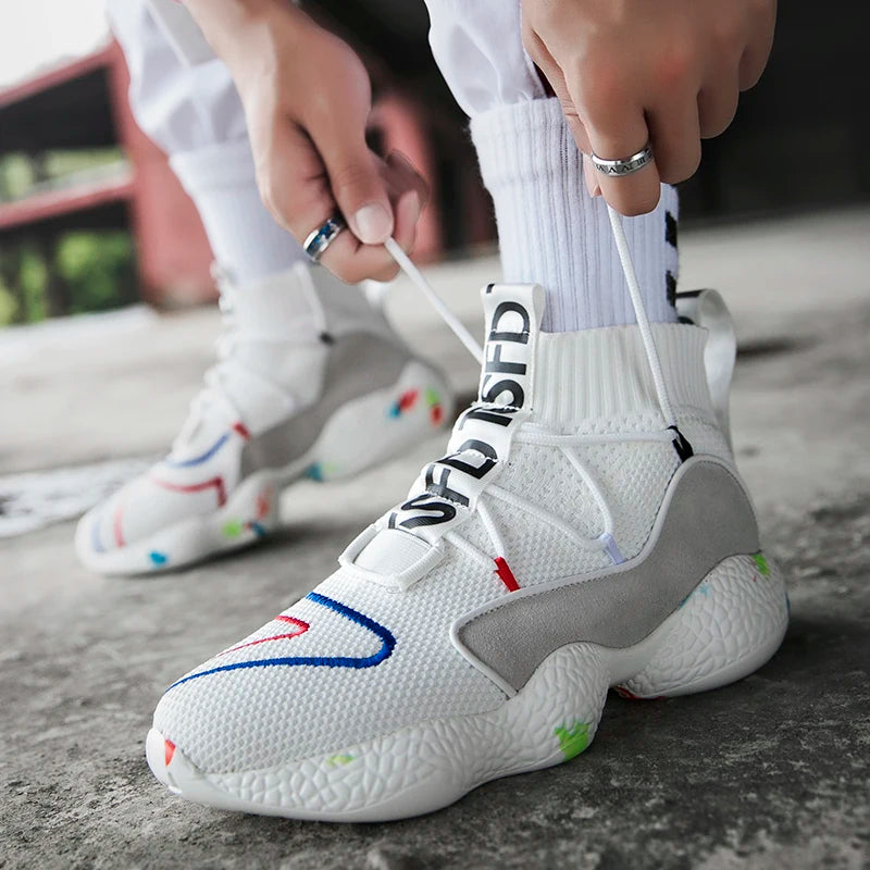 Casual Boot Shoes Men Camo Socks Sneakers Boots Shoes for Male Sneakers Breathable Jogging Trainer Socks Boots - Sun Studio
