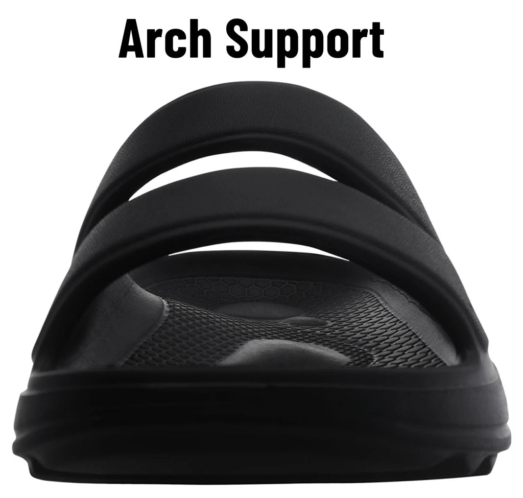 VESANBE Men Recovery Slides Women Arch Support Slides Summer Beach Sandals Light Orthotic Men Sandals Outdoor Breathable Sandals - Sun Studio