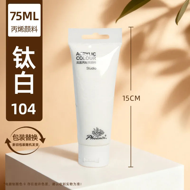 75ml Acrylic Paint Non Toxic Non Fading,Rich Pigments for Painters, Adults for Canvas Wood Clay Fabric Ceramic Craft Supplies