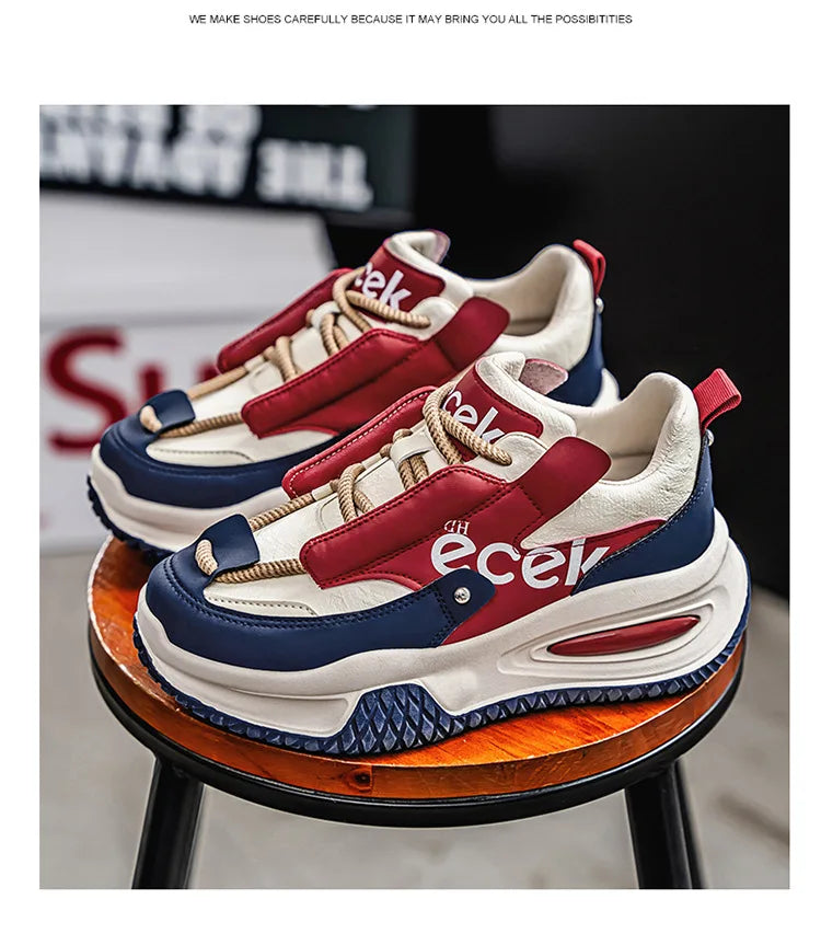 New Youth Thick Bottom Casual Sneakers Korean Edition Men's Versatile Breathable Running Shoes High Quality Zapatos para hombres - Sun Studio
