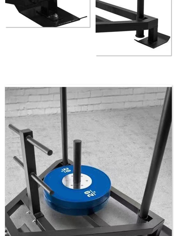 Gym Weight Sled For Home Fitness Training For Workout And Bodybuilding Exercises - Sun Studio