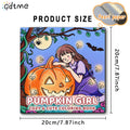 PUMPKIN GIRL Coloring Book for Adults Featuring 24Page Cute Cozy Daily Activities for Relaxation Kids DIY Painting Drawing Books - Sun Studio