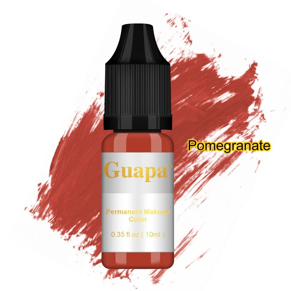 10ML Tattoo Ink Mikropigment Lippen Augenbrauen Permanente Makeup Pigment Tattoo Zubehör für Tattoo Augenbrauen Eyeliner Lippen