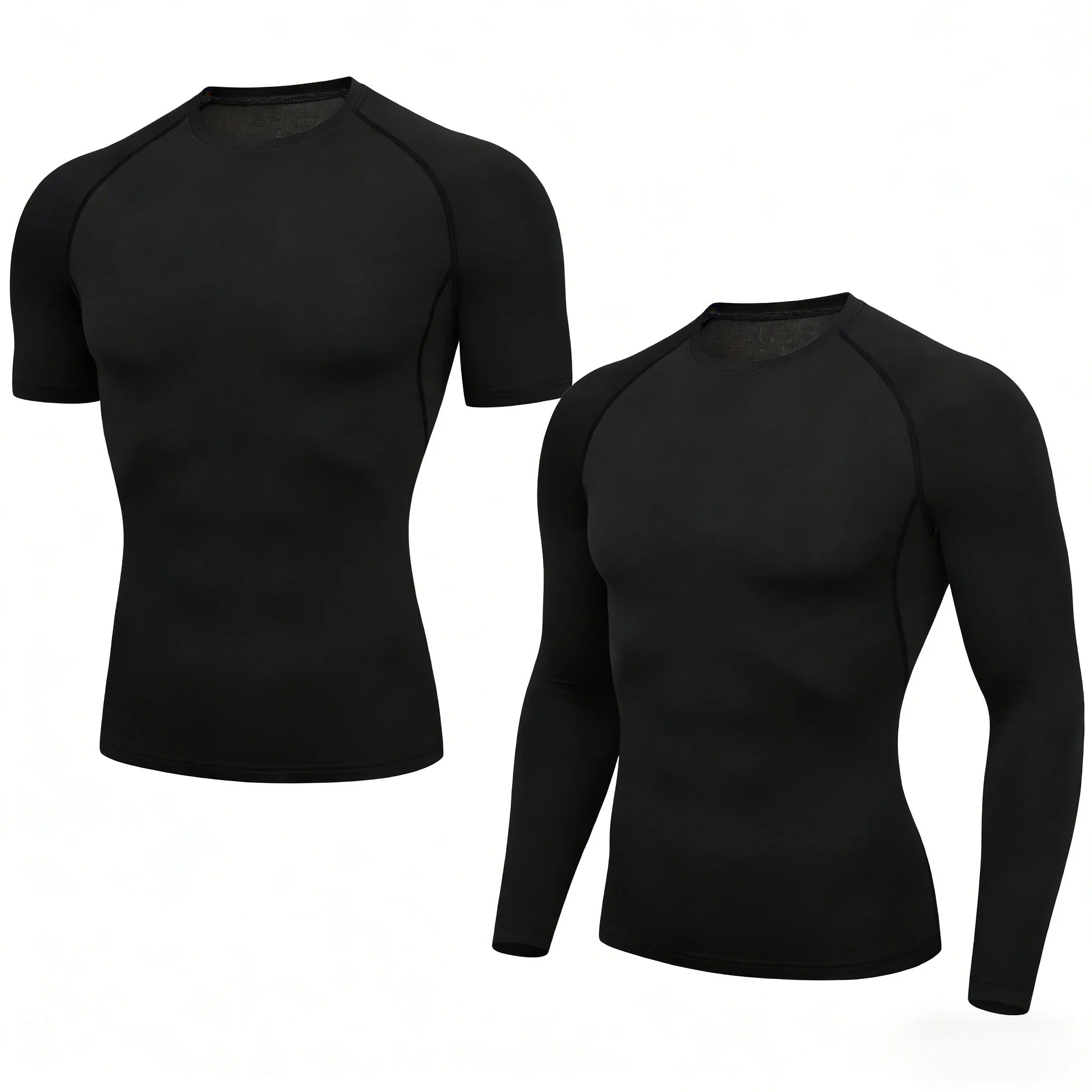 Fitness clothes men's outdoor sports quick drying short sleeved t-shirt training pro running stretch tight fitting clothes yoga - Sun Studio