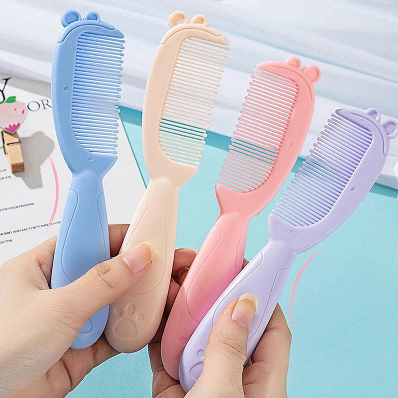 2 Pcs/Set Cute Kids Baby Small Hair Brush And Comb Set For Newborns & Toddlers Baby Brush Soft Bristles Baby Hair Care Gift - Sun Studio