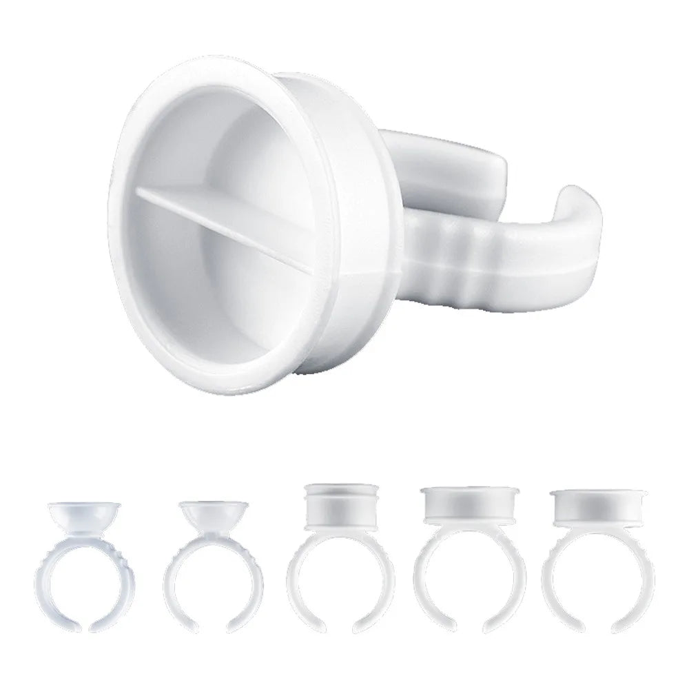 100pcs S/M/L Disposable Tattoo Ink Rings Cups Eyebrow Lip Tattoo Pigments Holder Ring Container Permanent Makeup Accessory Tools - Sun Studio