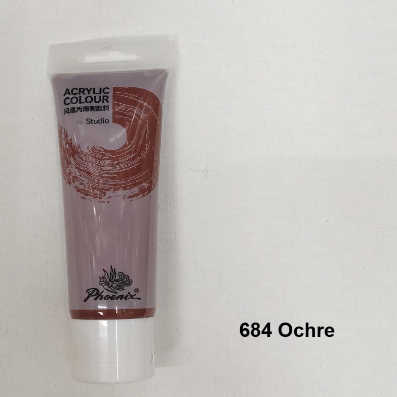 75ml Acrylic Paint Non Toxic Non Fading,Rich Pigments for Painters, Adults for Canvas Wood Clay Fabric Ceramic Craft Supplies
