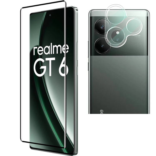 3D Curved 9H Tempered Glass For Realme GT 6 GT 7 Pro Screen Protector Full 9H Clear Protective Film for Realme GT6 6T Neo6 SE - Sun Studio