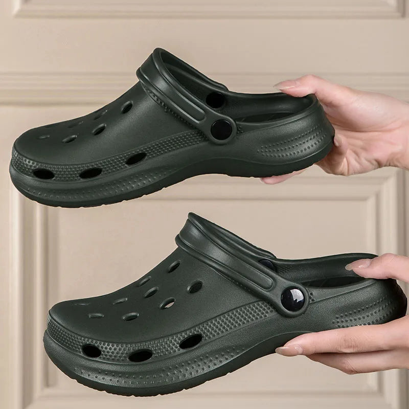 2026Summer Men Clogs Sandals Men's and Women's Leisure Slippers Beach Slides Home Garden Shoes Outdoor Sandals Plus Size46 47 48 - Sun Studio