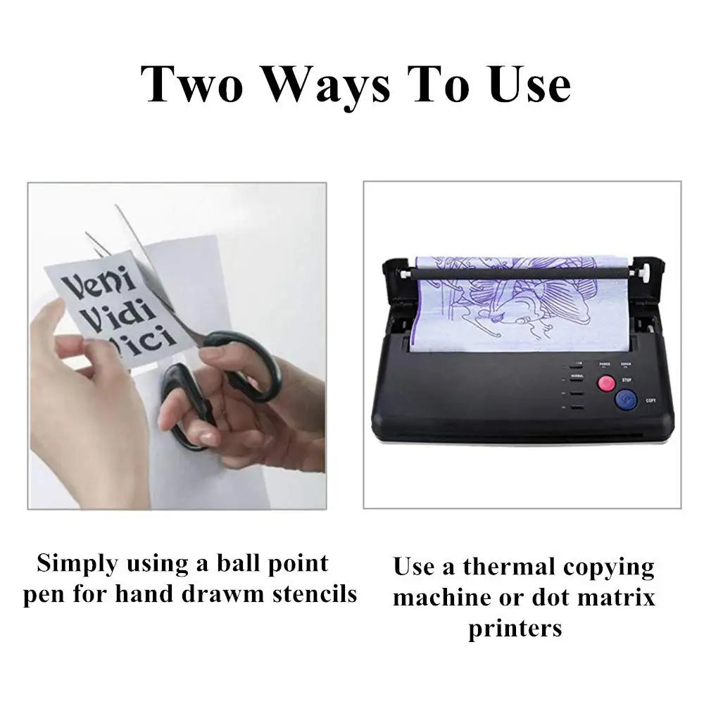100/50/5pcs Tattoo Transfer Paper A4 Tattoo Stencil Paper Copy Carbon Thermal Paper Transfer Machine Printer Tattoo Accessories - Sun Studio