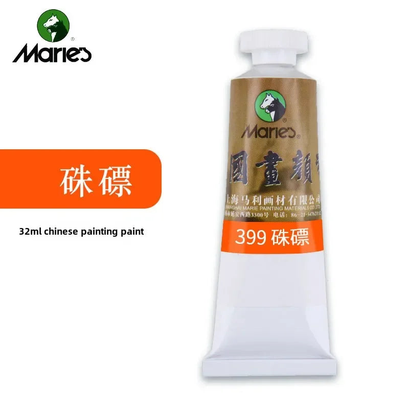 Maries chinesische Malerei Einzel 32ml große sorgfältige Malerei große Kapazität Tinte Malerei Garcinia Cambogia goldene Blume grün
