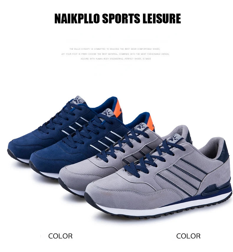 Brand Sneakers Men Outdoor Running Shoes High Quality Lace-Up Men Casual Shoes Fashion Comfortable Walking Shoes Tenis Hombres - Sun Studio