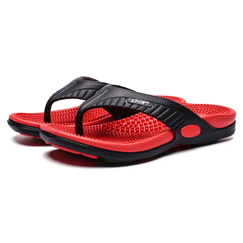 Vanmie Summer Slippers Men Massage Beach Flip Flops Men Slippers 2024 Casual Anti-slip Beach Slippers for Men Fashion Flip-flops - Sun Studio