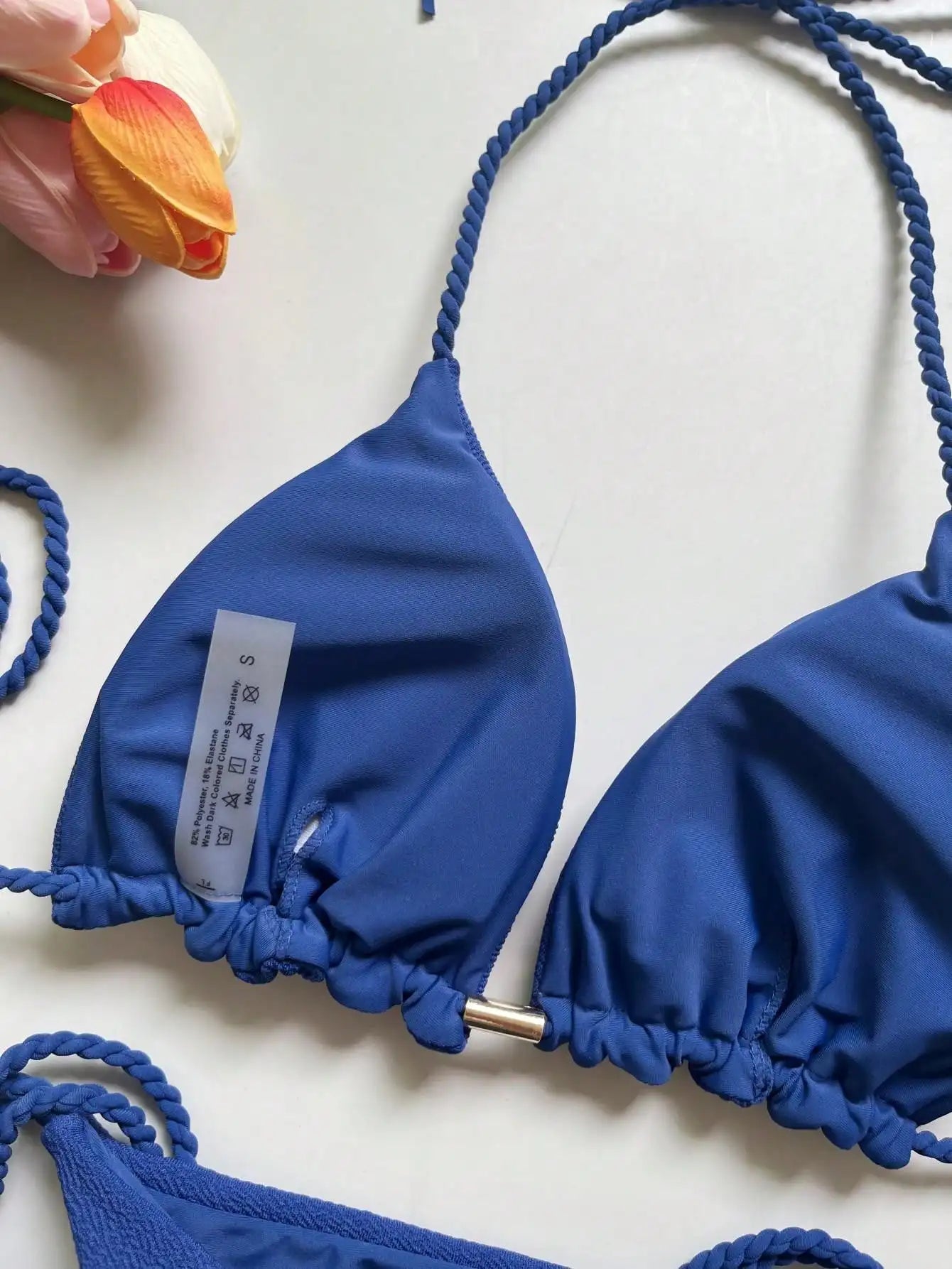Sexy solid color women's bikini set summer swimsuit two-piece set beach Swimwear bikinis - Sun Studio