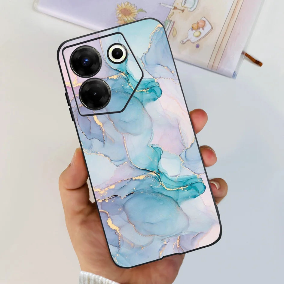 For Tecno Camon 20 Pro 5G Case 2023 Cute Love Heart Football Slim Cover Soft Silicone Funda For Tecno Camon20 Pro 5G CK8n Bumper