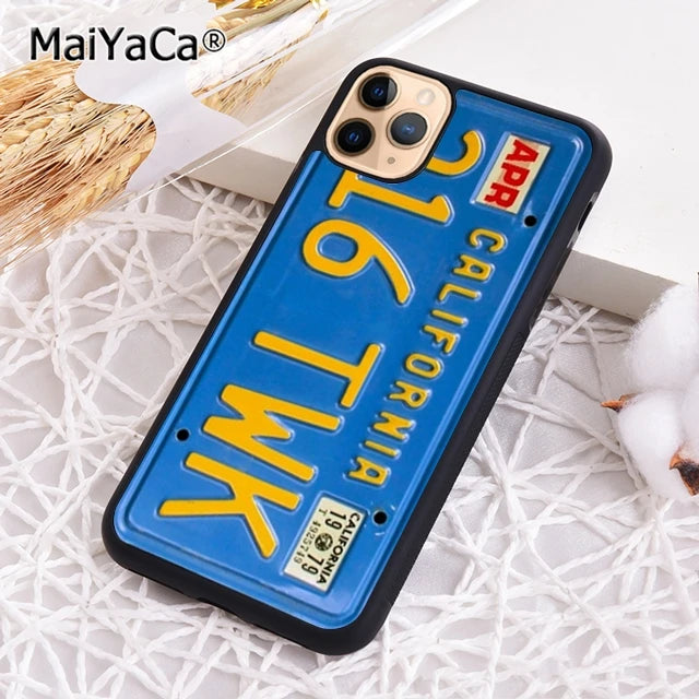 USA LICENSE NUMBER PLATES Phone Case For iPhone 17 Air 16 16e 15 14 plus 11 12 13 pro max Shell Cover coque - Sun Studio