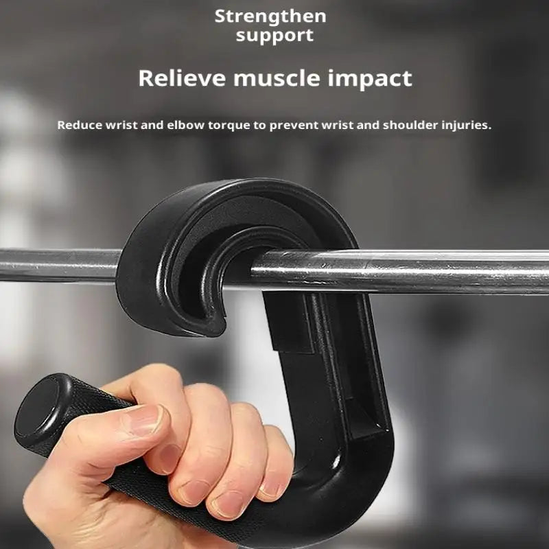 1Pair Gym Use Nylon Grip Bar, Strong Double Hook, Non-slip Design, Durable for both Home and Commercial Use - Sun Studio