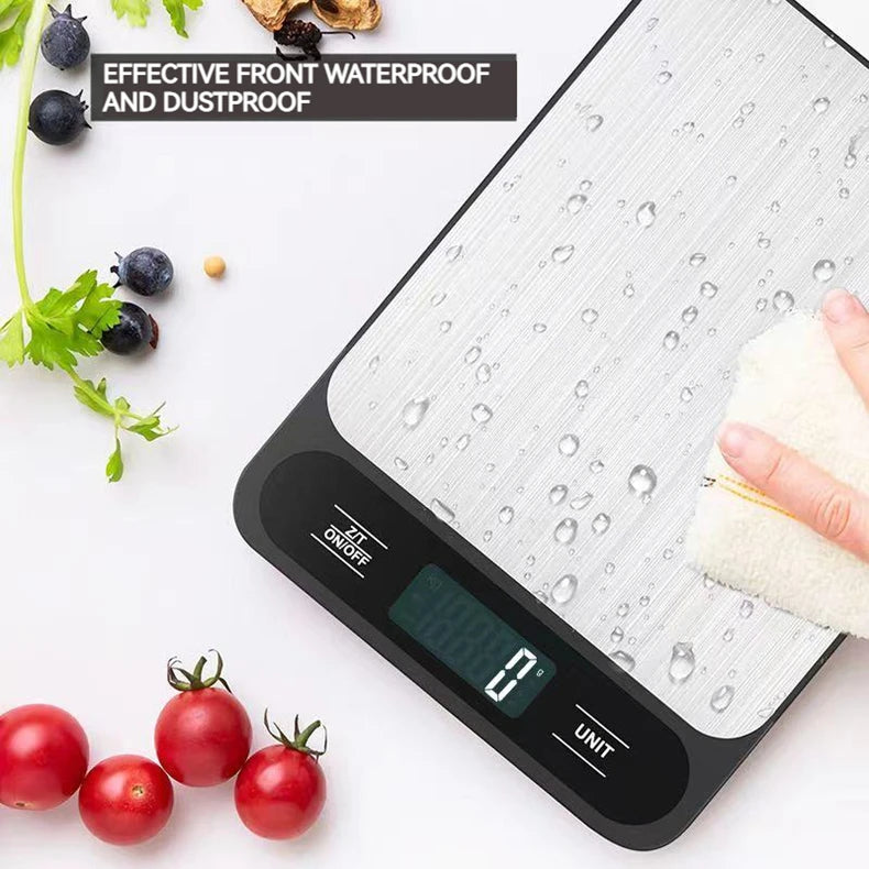 10kg Digital Kitchen Scale Baking Gram Weight Scales LCD Digital Display Electronic Table Scale Personal Healthy Diet Food Scale - Sun Studio