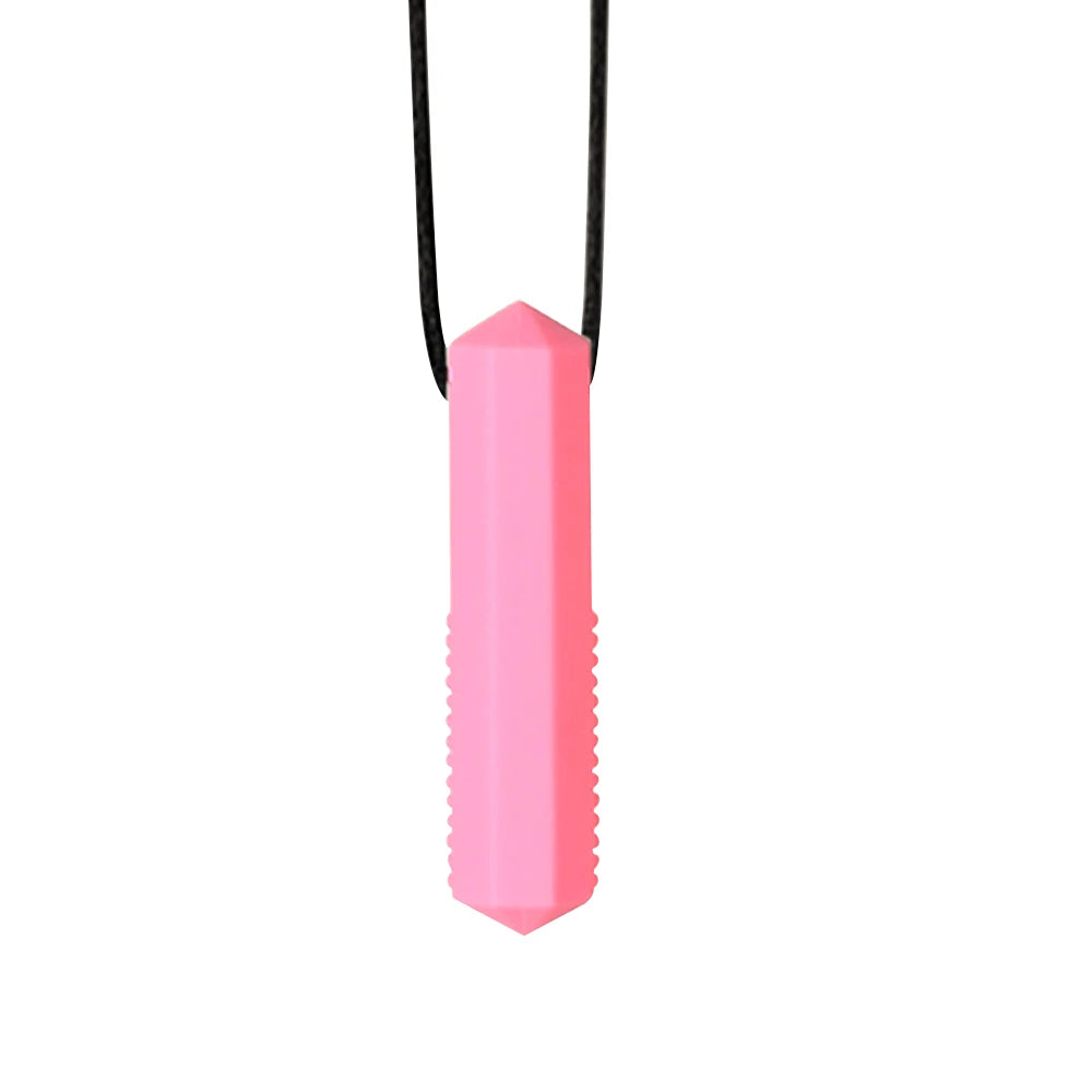 1pcs Silicone Teether Kids Chew Necklace Sensory Chewy Pendant Oral Motor Toys Therapy Tools for Autism ADHD chidren's goods