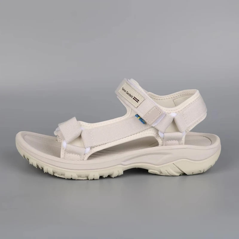 Women's Summer Sports Sandals Breathable Open-Toe Beach Walking Shoes Lightweight Comfortable Flat Sandals for Outdoor Travel - Sun Studio